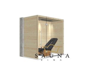 SAUNA KING Relaxkabin 1 fő részére fokozatosan állítható infraággyal
