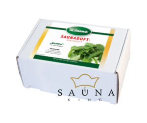 „SAUNA" illatbox, egyféle illatból, 24x15ml, Hegyi fenyő