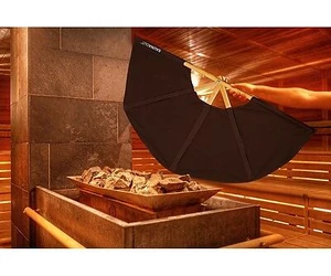 SAUNAGUT szaunalegyező STANDARD, Fekete színben