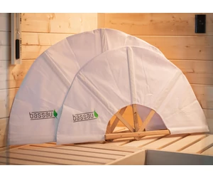 BASSAU szaunalegyező SMALL, fehér színben