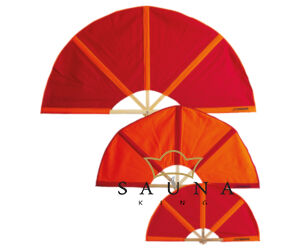 Finnsa szaunalegyező KICSI (összecsukva 50cm, kinyitva 74cm) Piros/narancs színben