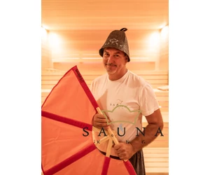 SAUNAGUT szaunalegyező KICSI, Fehér színben