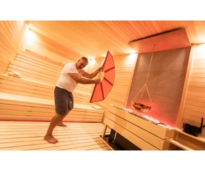 Saunagut szaunalegyező PLUS, Világosbarna színben