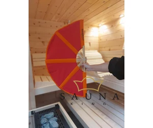 SAUNAGUT szaunalegyező STANDARD, Narancs/piros színben
