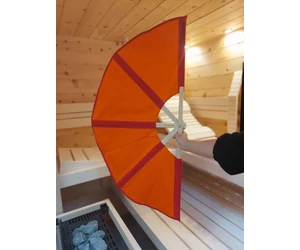 SAUNAGUT szaunalegyező KICSI, Narancs/piros színben