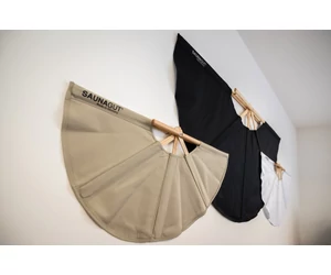 SAUNAGUT szaunalegyező STANDARD, Fekete színben