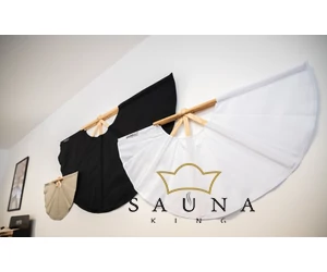SAUNAGUT szaunalegyező KICSI, Fehér színben