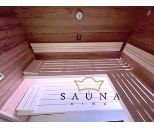 SAUNA KING 4-5 személyes finnszauna öregfából