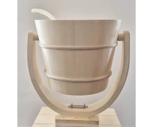 HARVIA Dézsazuhany 18 liter, nyárfából, húzókötéllel és csatlakozó csővel