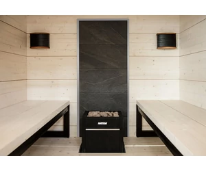 HARVIA dekor kőfal szürke kerettel 212,3 cm magas