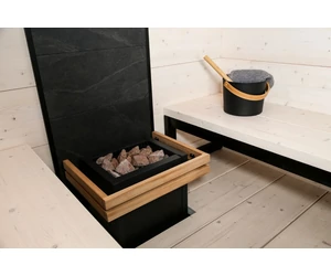 HARVIA dekor kőfal fekete kerettel 212,3 cm magas