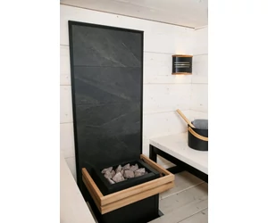 HARVIA dekor kőfal fekete kerettel 212,3 cm magas