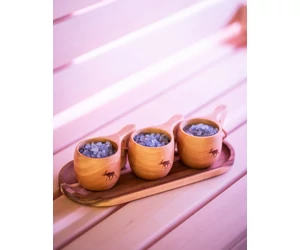 Kaucsukfa pohár rénszarvassal a szaunázás őshazájából, Finnországból 1dl