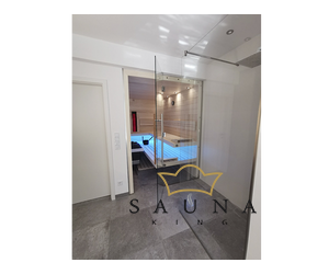SAUNA KING WALK-IN Üveg zuhanyfal (SZÉ:140cm MA:200cm) 4 üvegszín választható