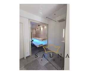 SAUNA KING WALK-IN Üveg zuhanyfal (SZÉ:120cm MA:200cm) 4 üvegszín választható