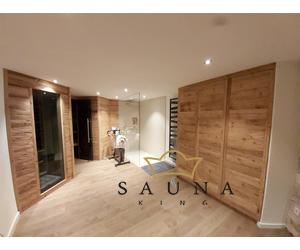 SAUNA KING WALK-IN Üveg zuhanyfal (SZÉ:100cm MA:200cm) 4 üvegszín választható