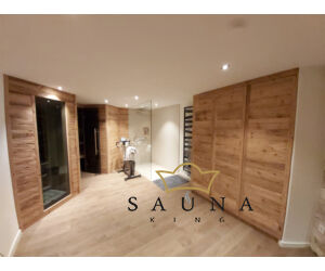 SAUNA KING WALK-IN Üveg zuhanyfal (SZÉ:140cm MA:200cm) 4 üvegszín választható