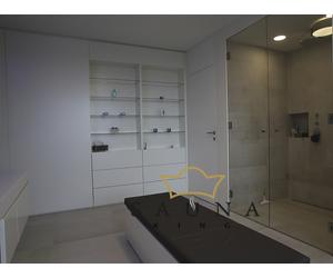 SAUNA KING Zuhanyajtó fixüveggel (SZÉ:120cm MA:200cm) - 4 üvegszín választható