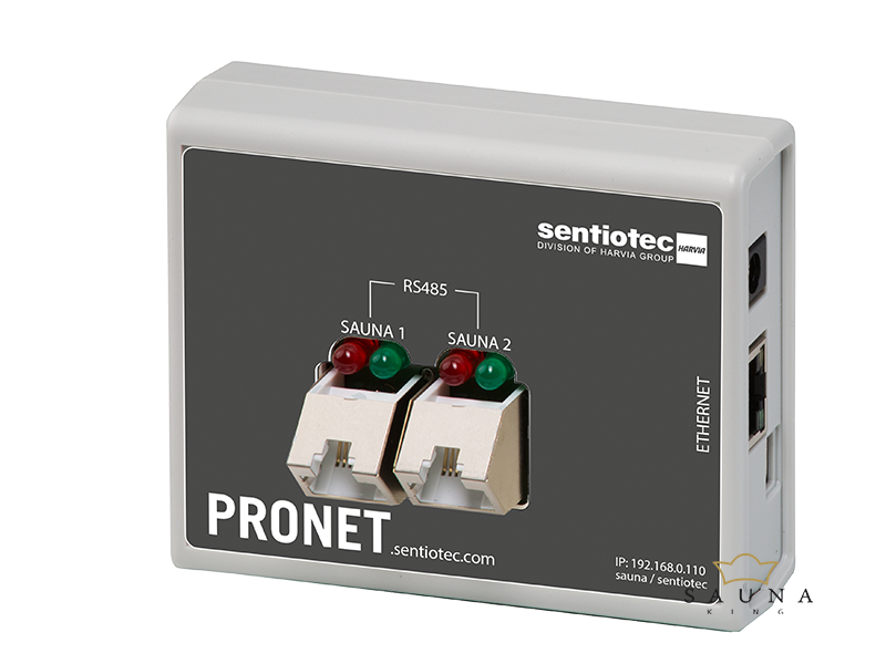 Sentiotec PRO-NET Web App szauna vezérlő