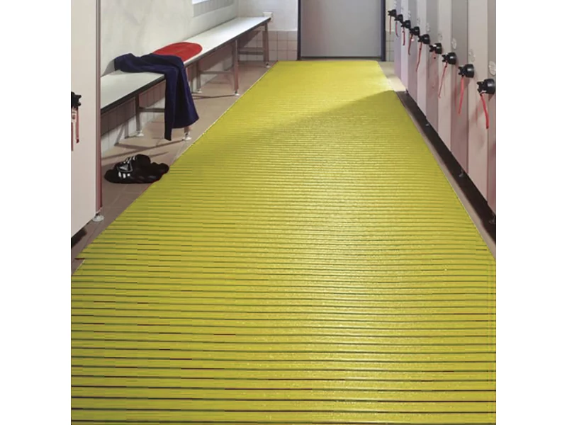 ÚJ! Csúszásgátló higiéniai szőnyeg vizes területre, szaunába, négyzetméterre, Citromsárga