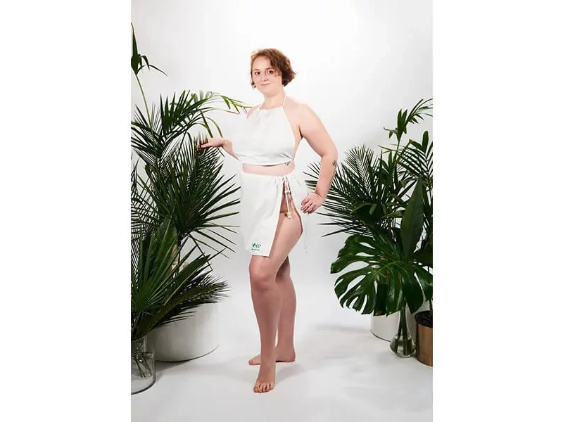 YEYE Szauna ruha BEMBEA PLUS SIZE, fehér