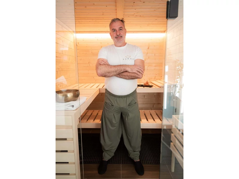 Szauna-, jóga- vagy háremnadrág, zöld