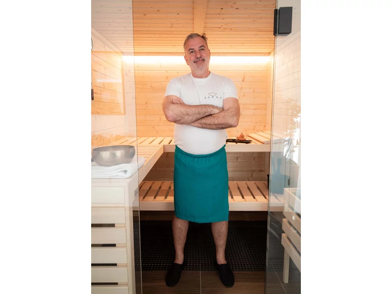 Szauna szoknya, benzinkék