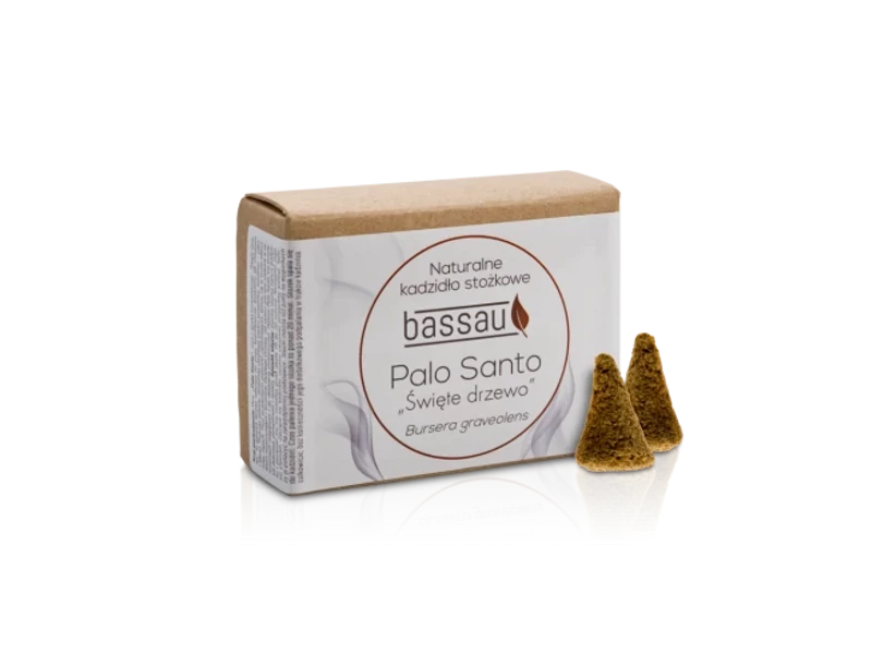 BASSAU Prémium minőségű természetes Palo Santo fa füstölőkúpok