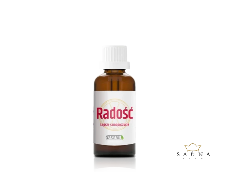 BASSAU szauna illóolaj „RADOSC – Öröm”, természetes illóolaj keverék a jobb hangulatért és közérzetért, 15 ml